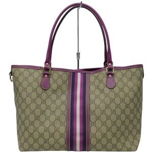 GUCCI Tote Bag GG Plus Brown Tones